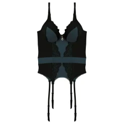 Guêpière émeraude/noir Epicée