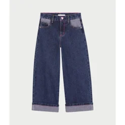 Jean fillette en lavage foncé