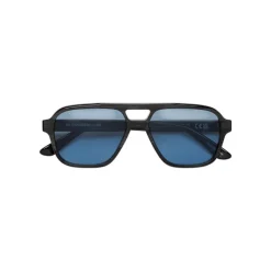 0JT Maneval Lunettes de soleil, Noir/Bleu clair, 56 mm