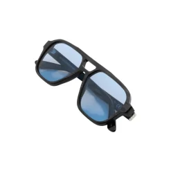 0JT Maneval Lunettes de soleil, Noir/Bleu clair, 56 mm