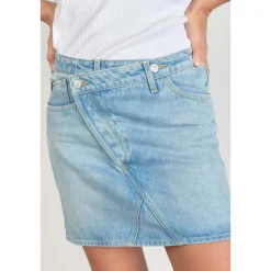 Jupe alofi en jeans bleu clair