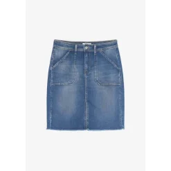 Jupe ledisi en jeans bleu délavé