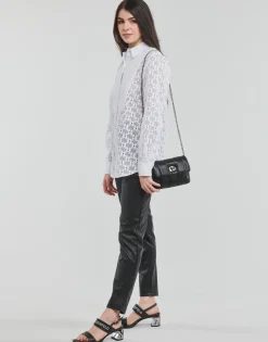 KL MONOGRAM LACE BIB SHIRT