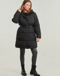 LOGO BELT LONG PUFFER