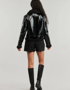 LS ANDREA FAUX SHEARLING JKT