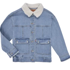 LVG DENIM JACKET W/ SHERPA COL