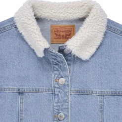 LVG DENIM JACKET W/ SHERPA COL