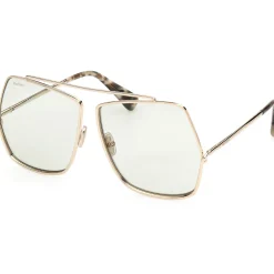 MM0006 ELSA Lunettes de soleil, Or/Fumée, 64 mm