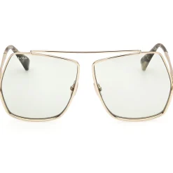 MM0006 ELSA Lunettes de soleil, Or/Fumée, 64 mm