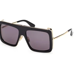 MM0119 JEAN Lunettes de soleil, Noir/Fumée, 57 mm