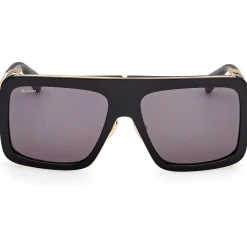 MM0119 JEAN Lunettes de soleil, Noir/Fumée, 57 mm