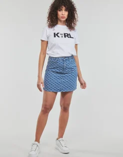 MONOGRAM JCQ DENIM SKIRT