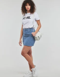 MONOGRAM JCQ DENIM SKIRT