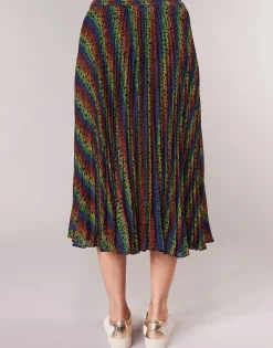 MULTI LOGO PLEAT SKRT