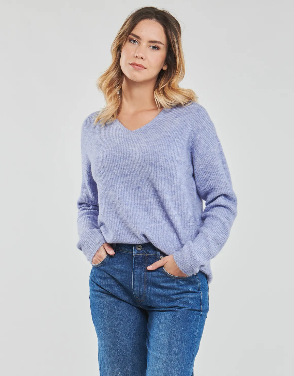 ONLCAMILLA V-NECK L/S PULLOVER KNT NOOS