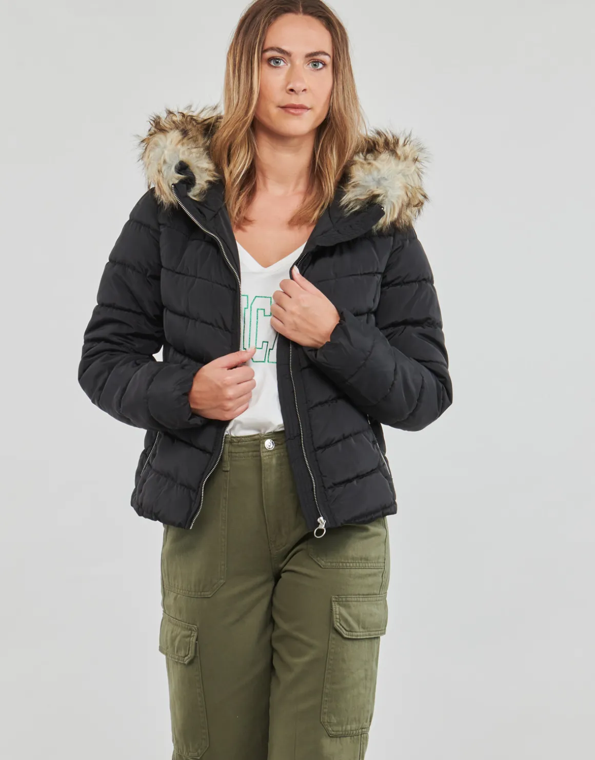 ONLELLAN QUILTED HOOD JACKET CC OTW