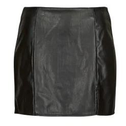 ONLLENI FAUX LEATHER SLIT SKIRT PNT