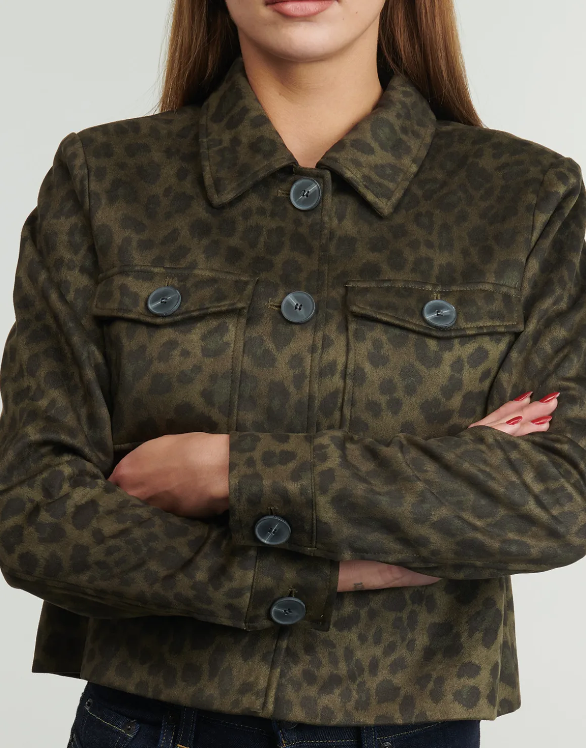 ONLMOON AOP FAUXSUEDE