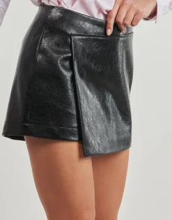 ONLREBEL HW FAUX LEATHER SKORT