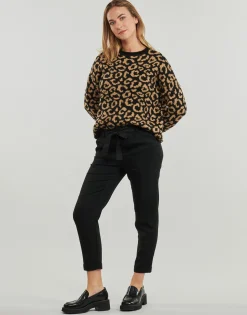 ONLRITA LOOSE CHECK LYREX BELT PANT TLR