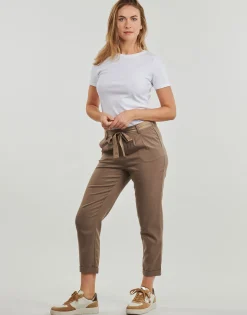 ONLRITA LOOSE CHECK LYREX BELT PANT TLR