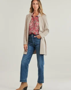 ONLSOHO-MAVI LIFE FAUX S COATIGAN