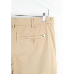 Pantalon droit en coton marron