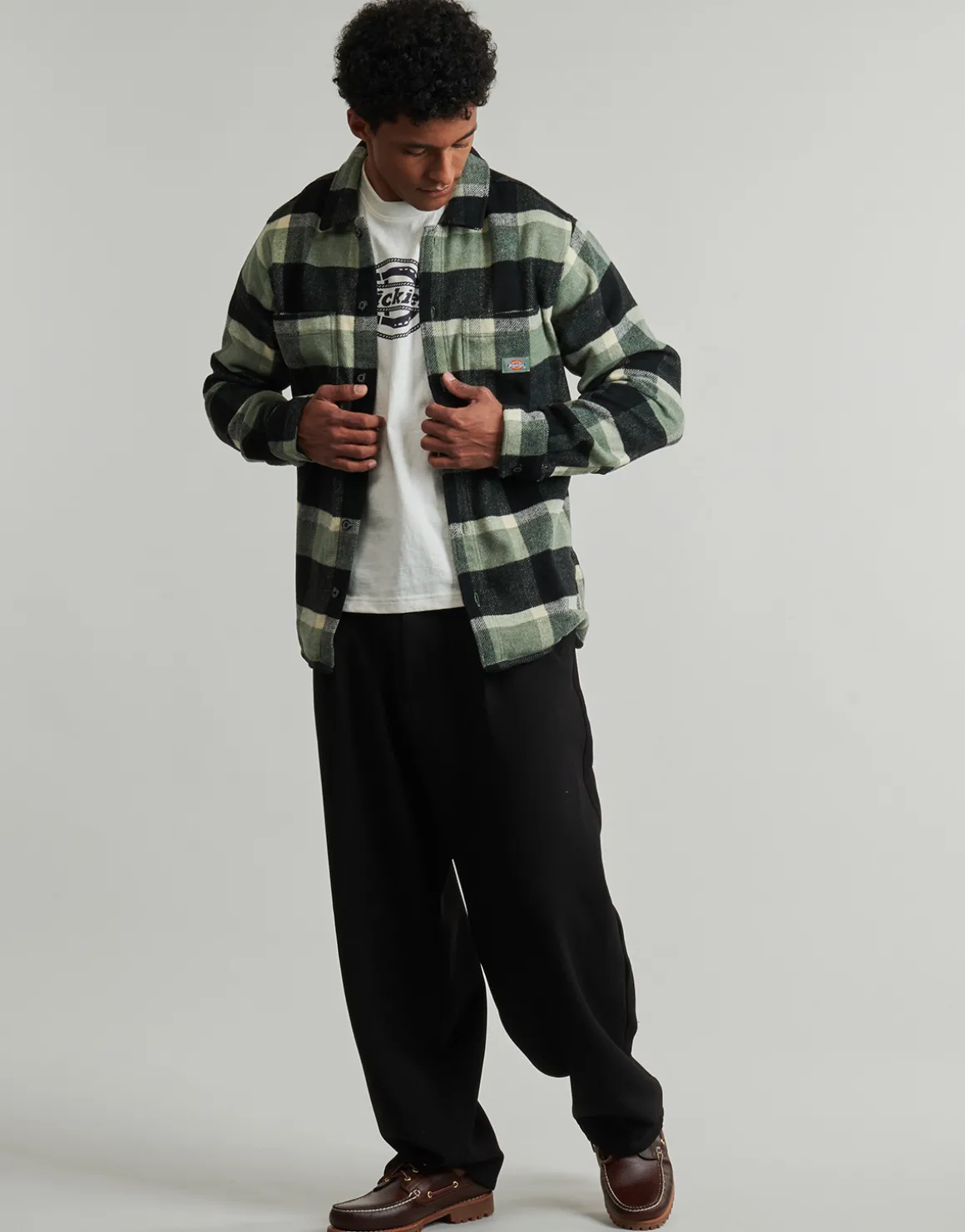 PLAID COALING LS SHIRT