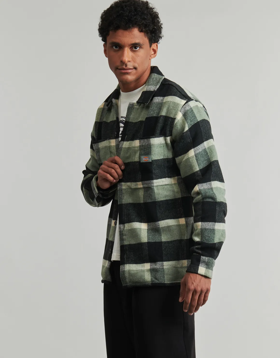 PLAID COALING LS SHIRT