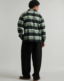 PLAID COALING LS SHIRT
