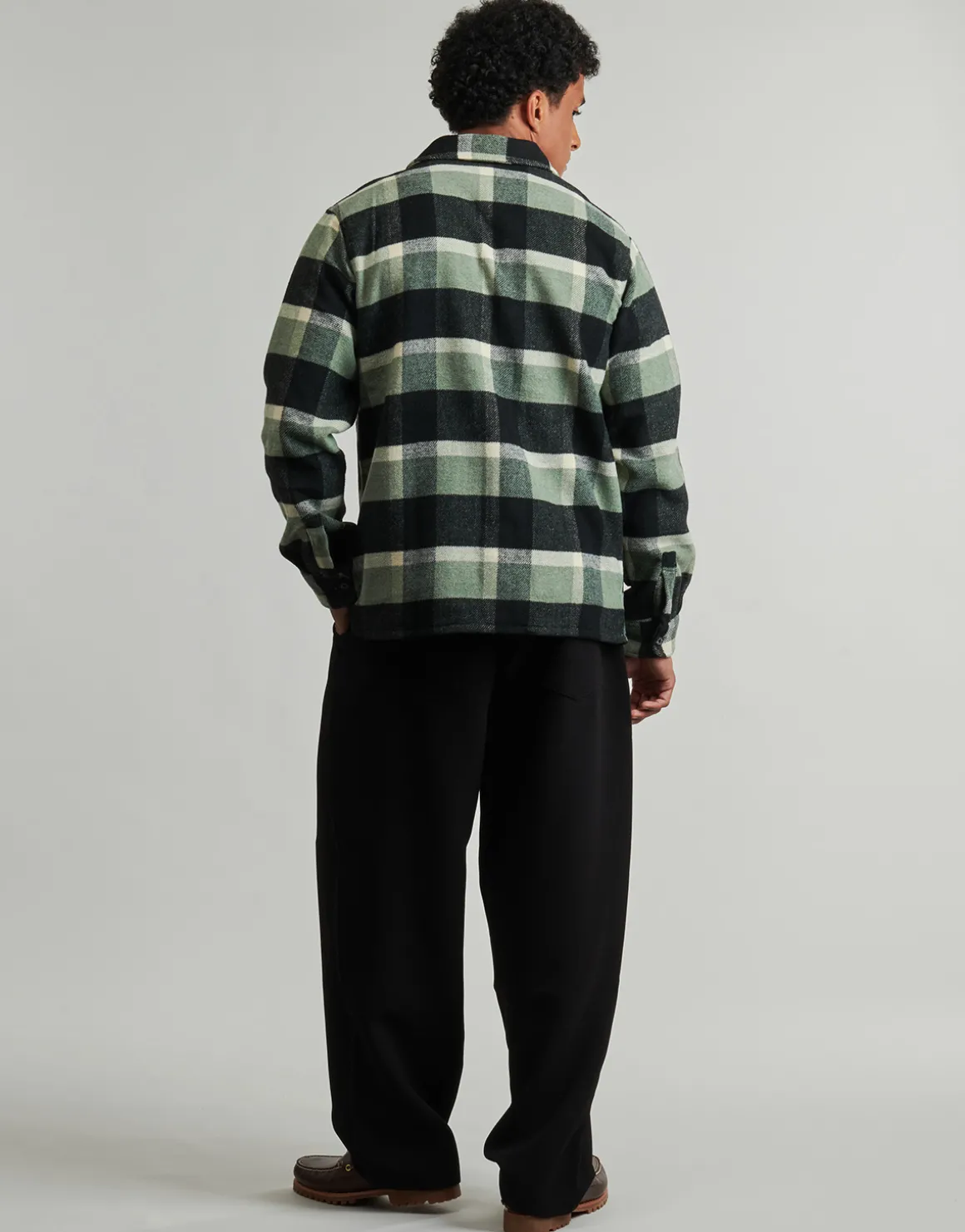 PLAID COALING LS SHIRT