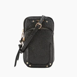 Pochette de téléphone noire Pasqua