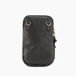 Pochette de téléphone noire Pasqua