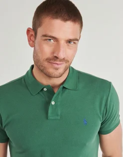 POLO AJUSTE SLIM FIT EN COTON BASIC MESH