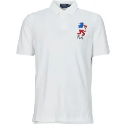 POLO COUPE DROITE EN COTON BRODE