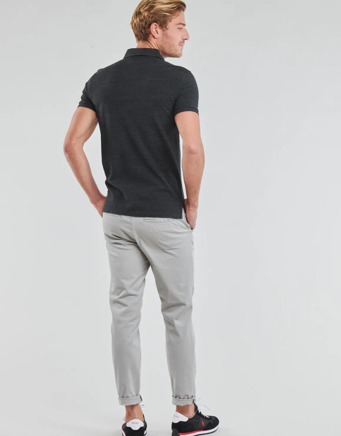 POLO COUPE DROITE EN COTON BASIC MESH