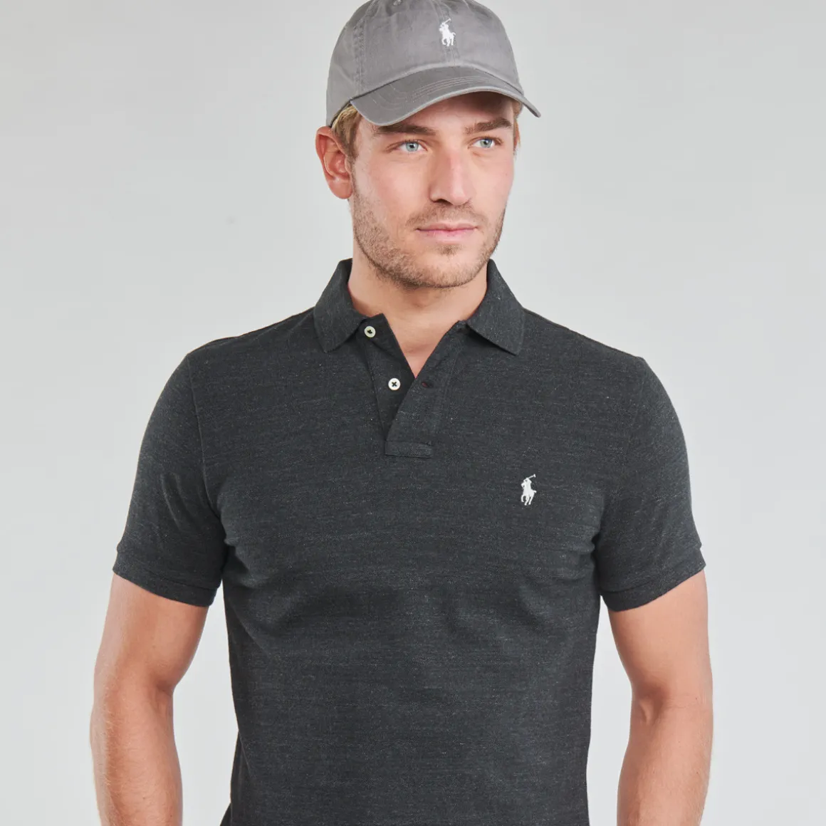 POLO COUPE DROITE EN COTON BASIC MESH