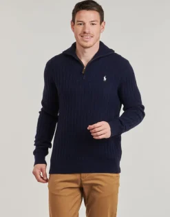 PULL 1/2 ZIP EN LAINE MELANGE