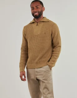 PULL 1/2 ZIP EN LAINE MELANGE