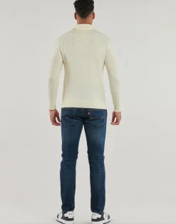 PULL 1/2 ZIP EN LAINE MELANGE