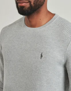 PULL COL ROND EN COTON TEXTURE