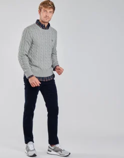 PULL COL ROND EN MAILLE TORSADEE