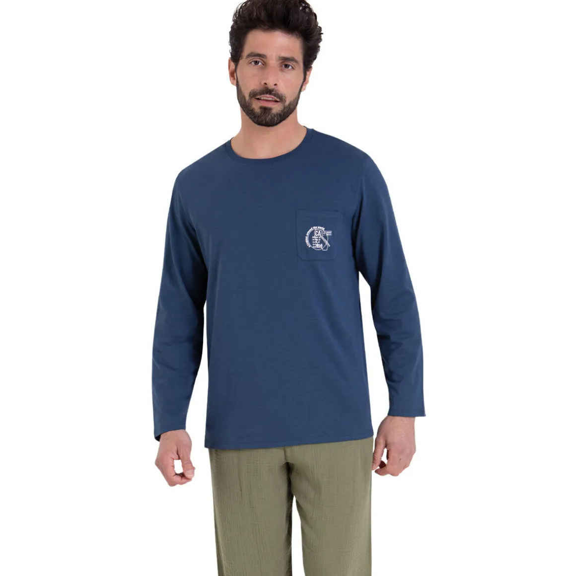 Pyjama court col rabat EASY COTON