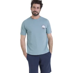 Pyjama court col rond WAFFLE