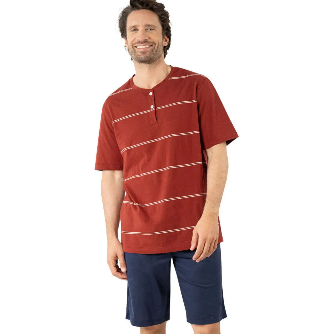 Pyjama court ouvert MERCERISE