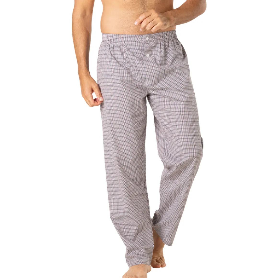 Pyjama long ouvert POPELINE