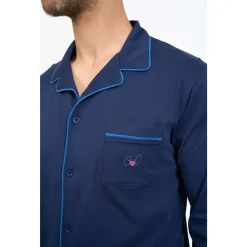 Pyjama long boutonné - UNI