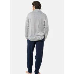 Pyjama long col ouvert MERCERISE