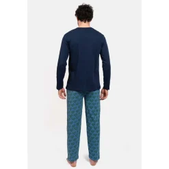 Pyjama long col V - CRAY