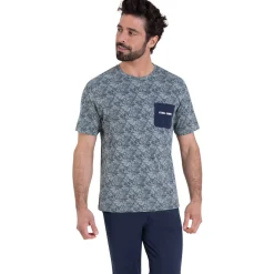 Pyjama long manches courtes col rond SUMMER